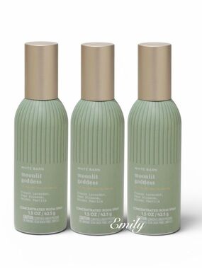 3X Bath & Body Works MOONLIT GODDESS Concentrated Room Sprays